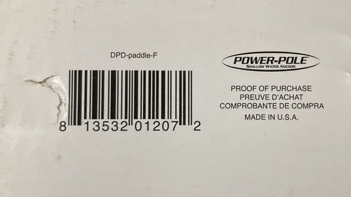 NEW GENUINE POWER-POLE DPD-PADDLE-F DRIFT PADDLE DUAL SET W/ MOUNTING HARDWARE
