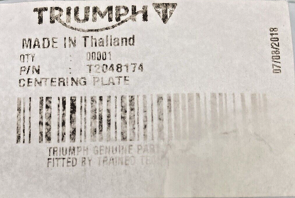 NEW GENUINE TRIUMPH T2048174 Centering Plate