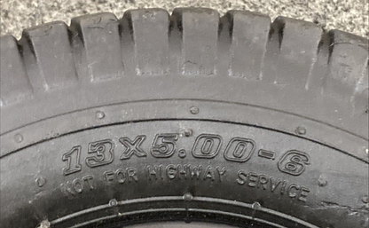 NEW GENUINE OEM PNEUMATIC 13 x 5.00 - 6 tire W/ WHEEL / HUB ASSEMBLY BLACK