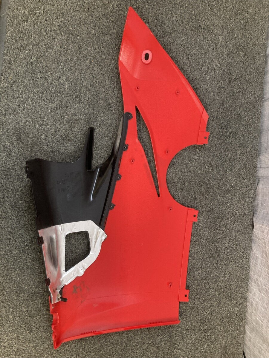 GENUINE DUCATI 48019161A PANIGALE FAIRING PANEL LEFT FRONT BOTTOM RED & BLACK