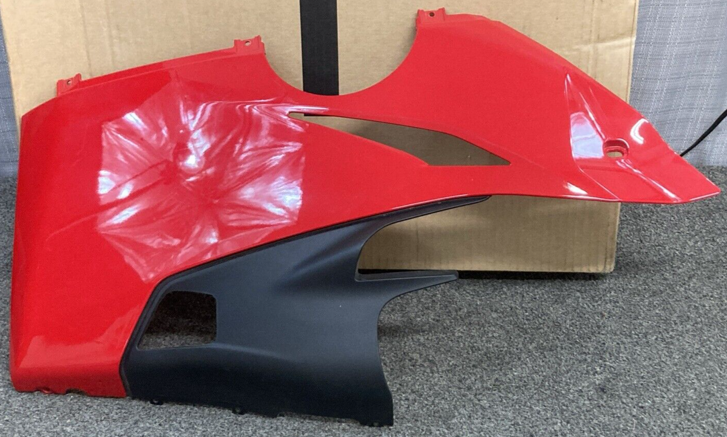 GENUINE DUCATI 48019161A PANIGALE FAIRING PANEL LEFT FRONT BOTTOM RED & BLACK