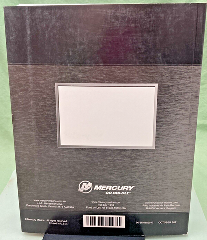 GEN. MERCURY 90-8M0182077 V8 250/300 FOURSTROKE AMS OUTBOARD SERVICE MANUAL '21