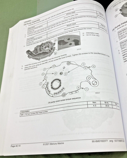 GEN. MERCURY 90-8M0182077 V8 250/300 FOURSTROKE AMS OUTBOARD SERVICE MANUAL '21
