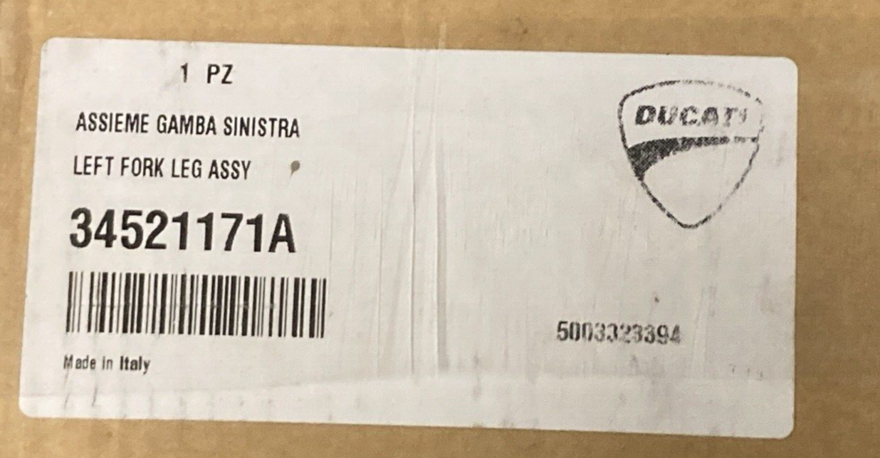 NEW GENUINE DUCATI 34521171A FORK LEG ASSEMBLY LEFT