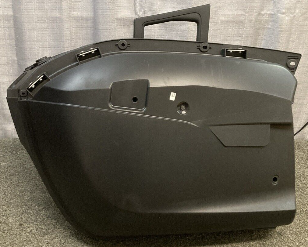 NEW BMW 46548532510 PANNIER BAG SADDLE BAG LEFT LOCKING W/ HANDLE BLACK