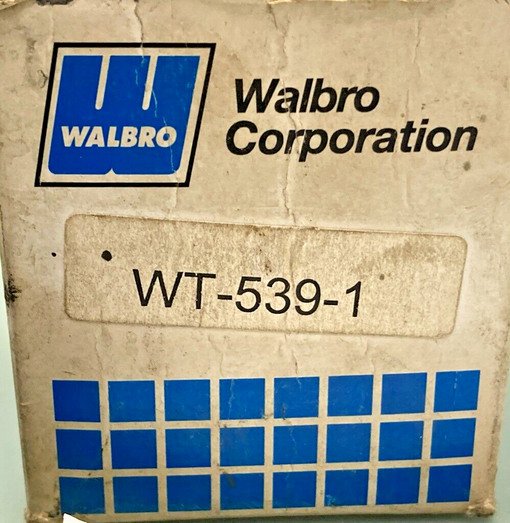 NEW GENUINE WALBRO WT-539-1 CARBURET