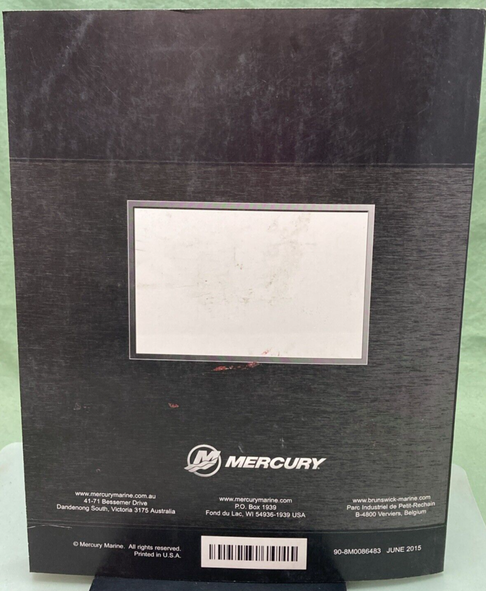 GENUINE MERCURY 90-8M0086483 PCM 112 DIAGNOSTIC MANUAL 2015