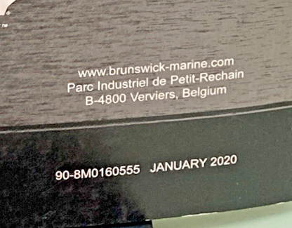 GENUINE MERCURY 90-8M0160555 ECM 555 DIAGNOSTIC SERVICE MANUAL #36 2020