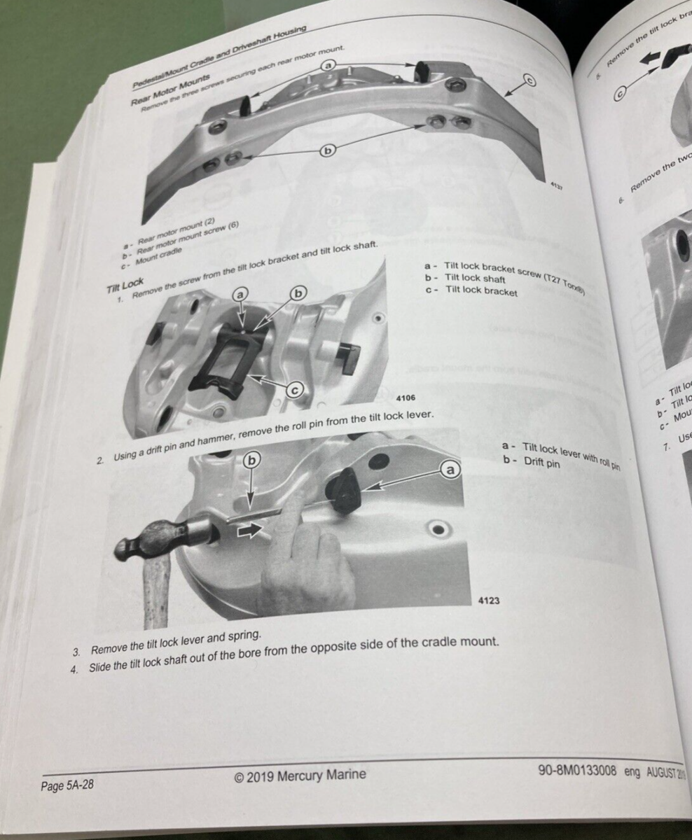 GENUINE MERCURY 90-8M0133008 200-400 AND 400R MERCURY VERADO SERVICE MANUAL 2019