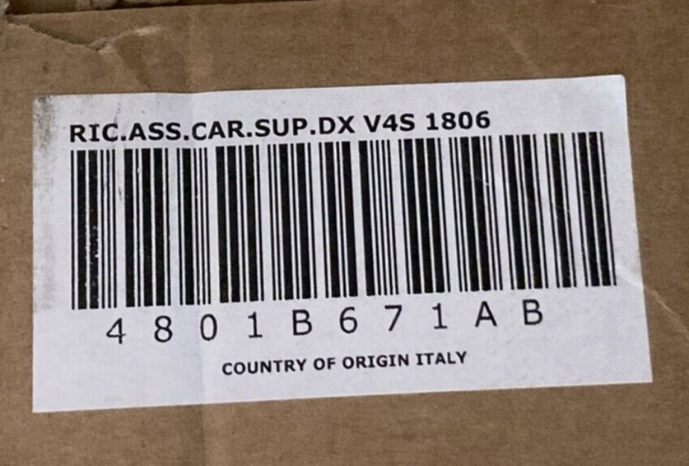 NEW GENUINE DUCATI 4801B671AB FAIRING PANEL UPPER RIGHT PANIGALE RED