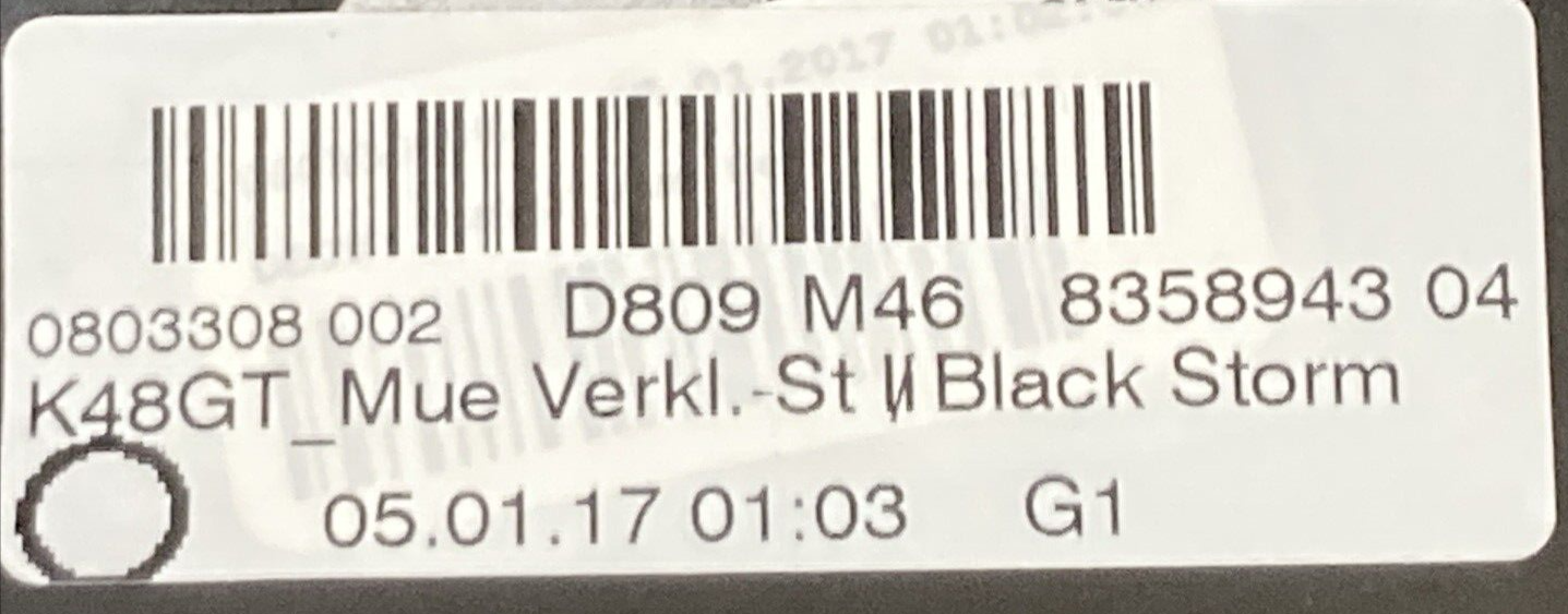 NEW GENUINE BMW 46638393427 SIDE TRIM PANEL BAGGER UPPER LEFT BLACKSTORM