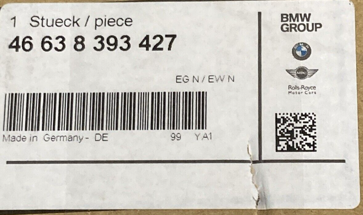 NEW GENUINE BMW 46638393427 SIDE TRIM PANEL BAGGER UPPER LEFT BLACKSTORM