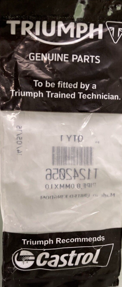 NEW GENUINE TRIUMPH T1242056 Pipe, 8.0MMX1.0