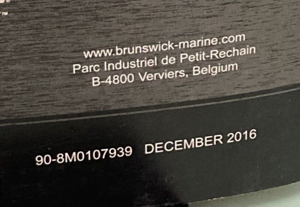 GEN. MERCURY 90-8M0107939 SMARTCRAFT NETWORK APPLICATION/DIAGNOSTIC MANUAL '16