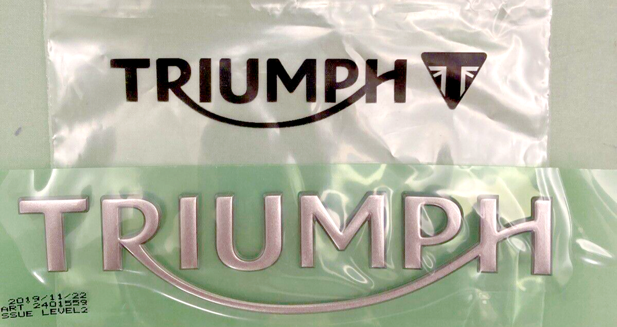 NEW GENUINE TRIUMPH T2401559 Tank Badge, 130MM