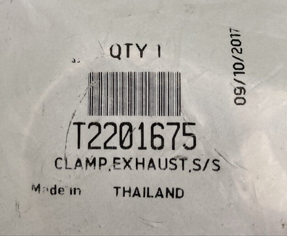 NEW GENUINE TRIUMPH T2201675 Clamp, Exhaust, S/s