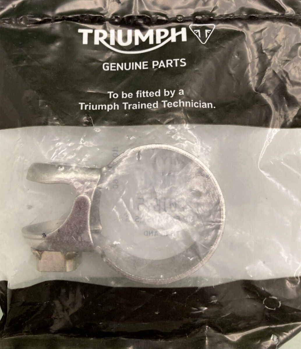 NEW GENUINE TRIUMPH T2201675 Clamp, Exhaust, S/s