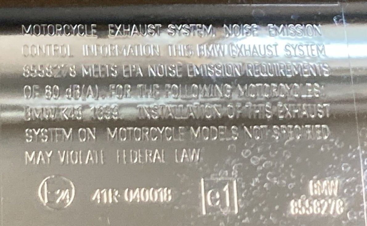 NEW REMUS 7783 089518L EXHAUST MUFFLER ASSEMBLY LEFT CHROME FOR BMW 8558278