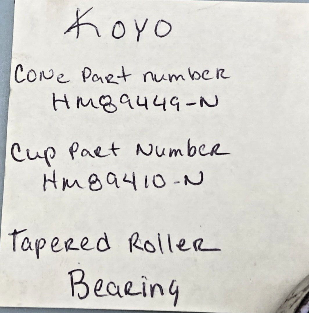 NEW GENUINE KOYO HM89449-N/HM89410N TAPERED ROLLER BEARING HI- CAP MADE IN JAPAN