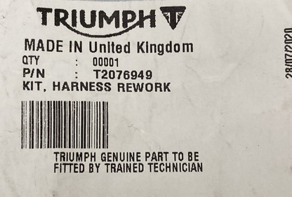 NEW GENUINE TRIUMPH T2076949 Kit Harness Rework