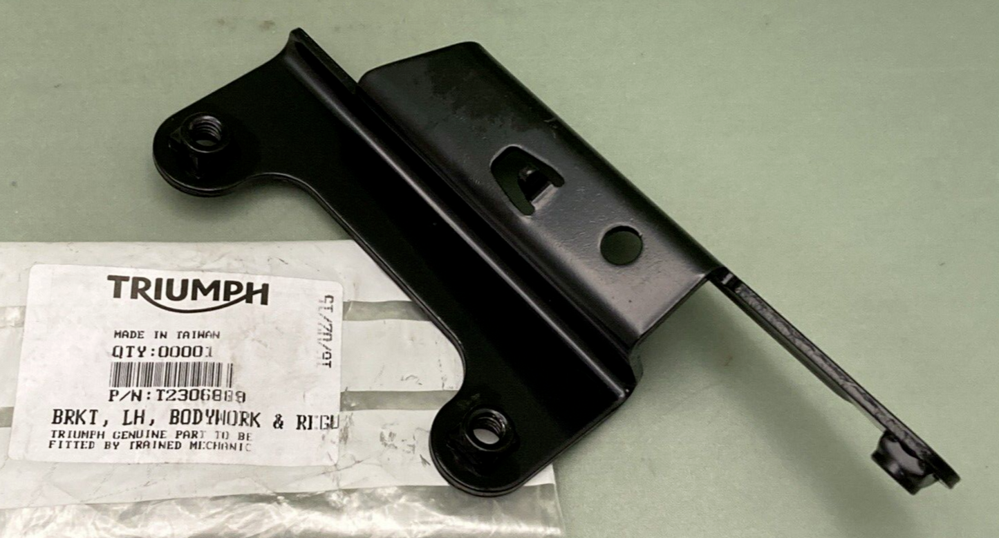 NEW GENUINE TRIUMPH T2306889 Brkt, Lh, Bodywork & Regulator