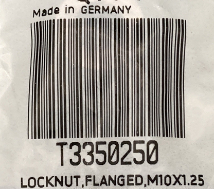 NEW GENUINE TRIUMPH T3350250 Locknut, Flanged, M10Z1.25