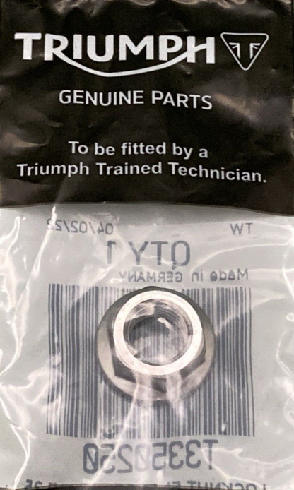 NEW GENUINE TRIUMPH T3350250 Locknut, Flanged, M10Z1.25