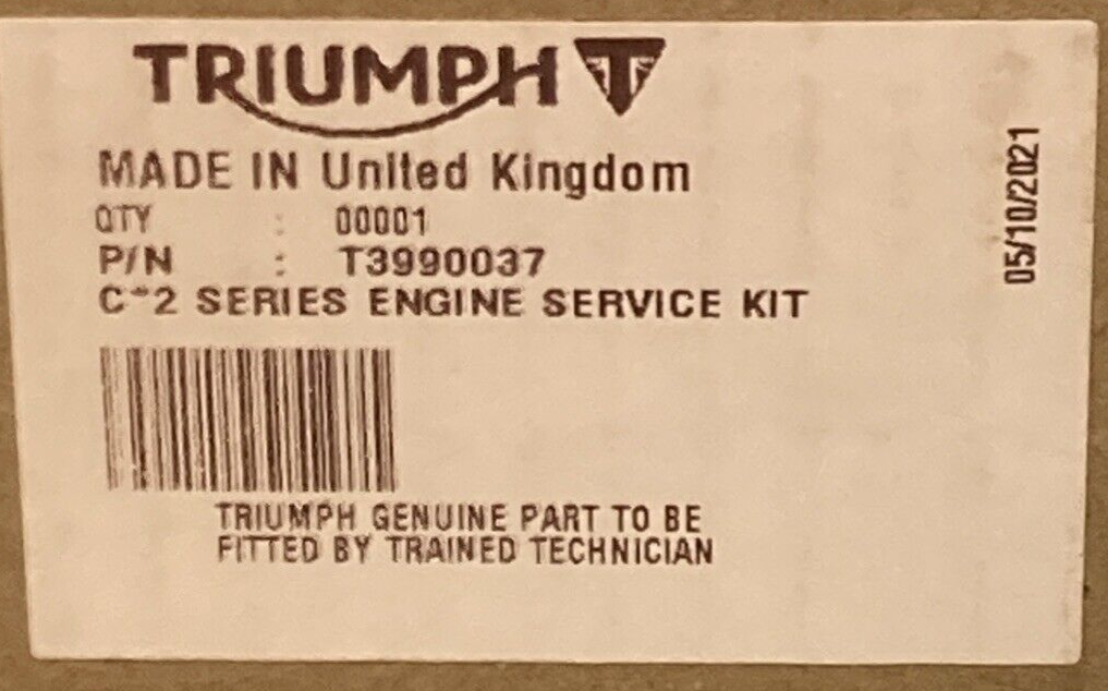 NEW GENUINE TRIUMPH T3990037 ENGINE SERVICE KIT COMPLETE
