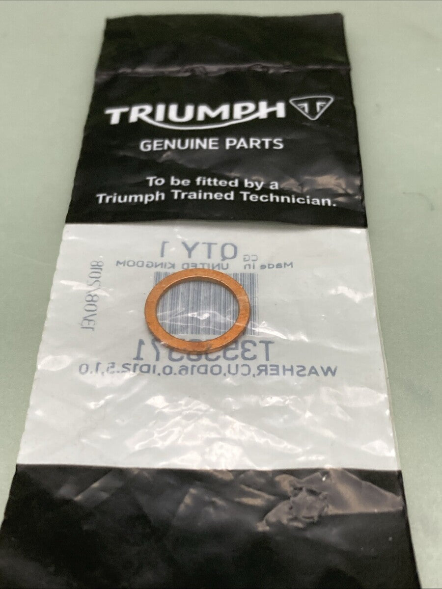 NEW GENUINE TRIUMPH T3550571 Washer, Copper