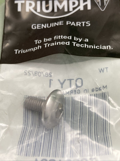NEW GENUINE TRIUMPH T3331061 Bolt, But/hd, M5 X 11, Shld, Slv