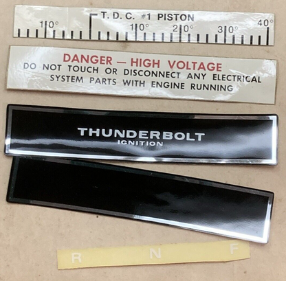 NEW GENUINE MERCURY 37-70030A75 DECAL SET FOR MERCURY 9.8 HP MARINE INCOMPLETE