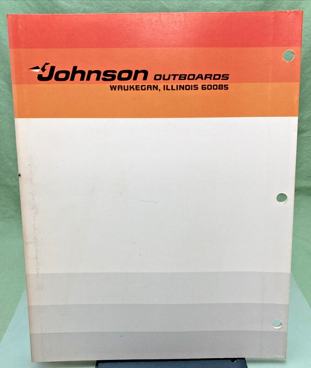 JOHNSON OUTBOARD SERVICE MANUAL SET JM-7701, 7702, JM-7703 1977