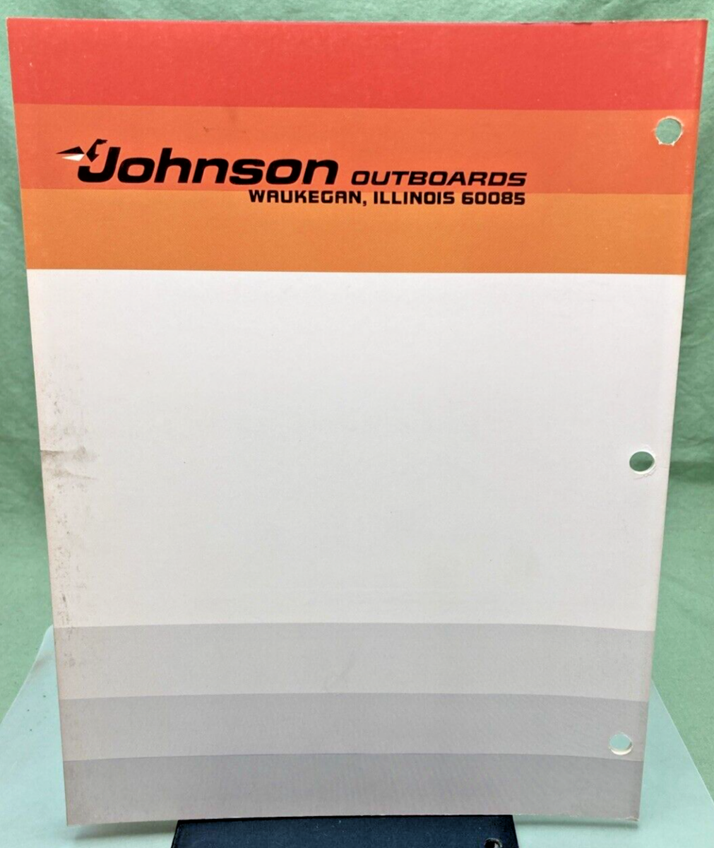 JOHNSON OUTBOARD SERVICE MANUAL SET JM-7701, 7702, JM-7703 1977