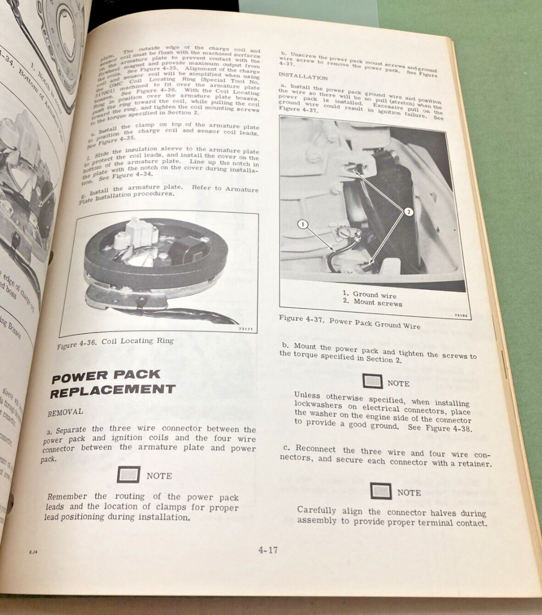 JOHNSON OUTBOARD SERVICE MANUAL SET JM-7704, JM-7705, JM-7706 1977