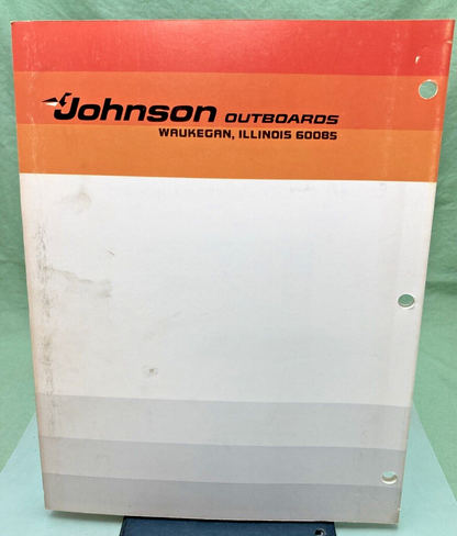JOHNSON OUTBOARD SERVICE MANUAL SET JM-7704, JM-7705, JM-7706 1977