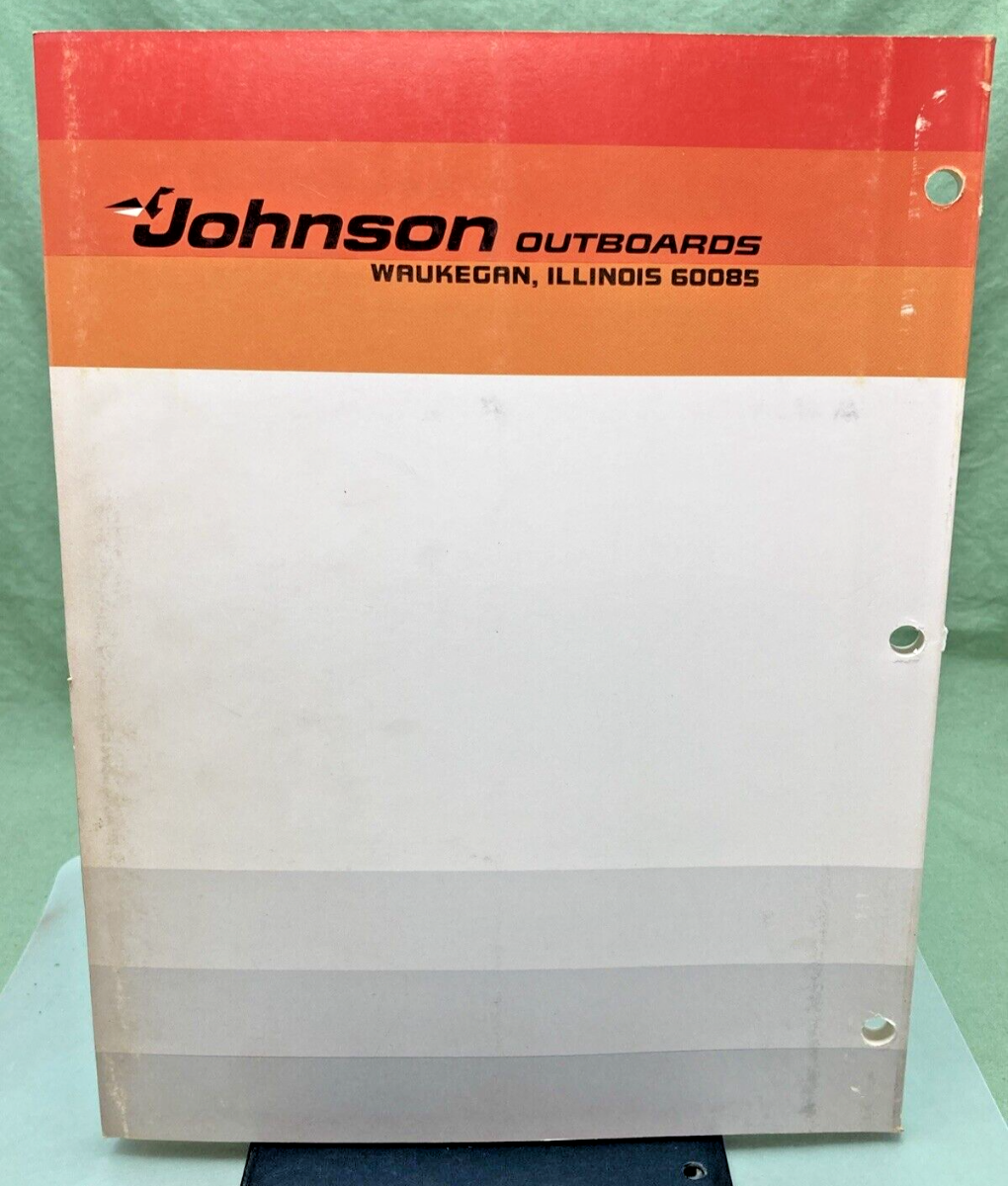 JOHNSON OUTBOARD SERVICE MANUAL SET JM-7707, JM-7708, JM-7709 1977