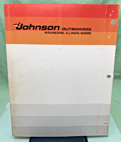 JOHNSON OUTBOARD SERVICE MANUAL SET JM-7707, JM-7708, JM-7709 1977