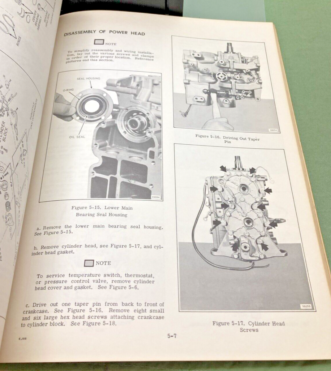 JOHNSON OUTBOARD SERVICE MANUAL SET JM-7707, JM-7708, JM-7709 1977