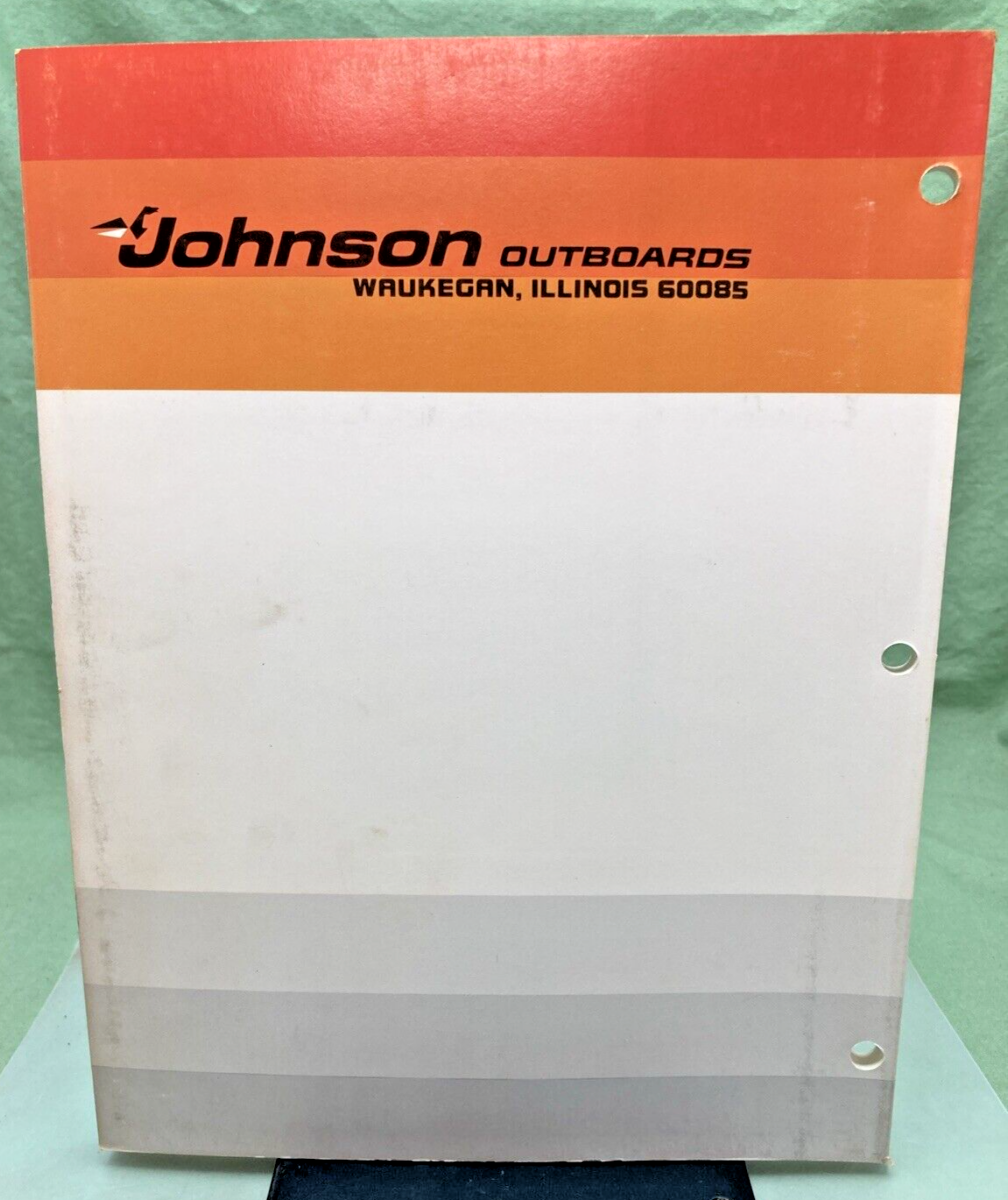 JOHNSON OUTBOARD SERVICE MANUAL SET JM-7707, JM-7708, JM-7709 1977