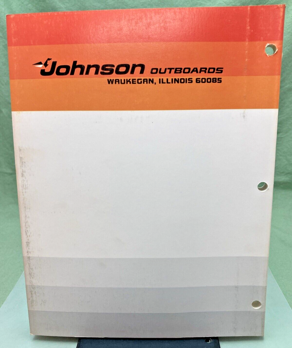 JOHNSON OUTBOARD SERVICE MANUAL SET JM-7710, JM-7711 1977