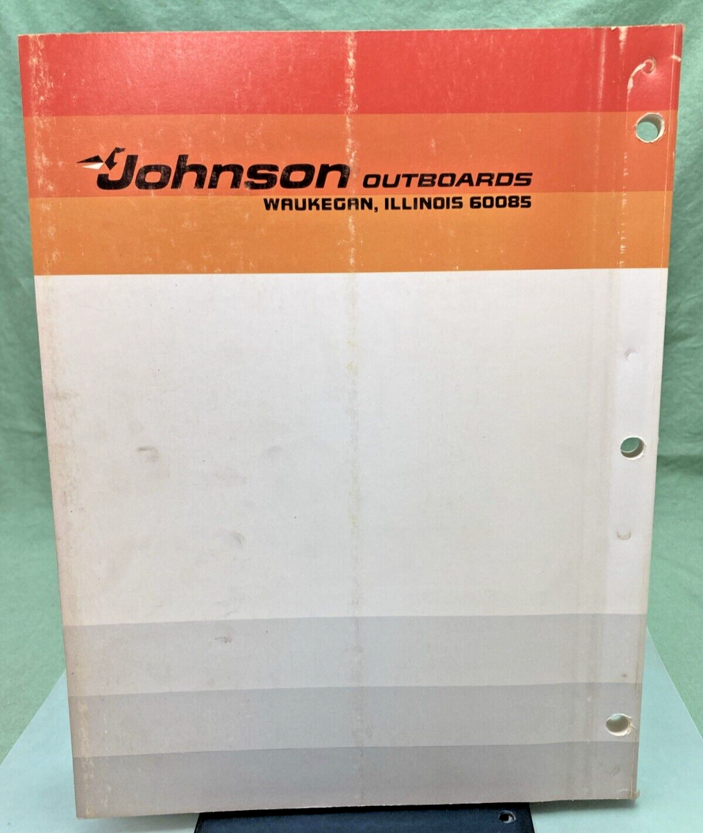 JOHNSON OUTBOARD SERVICE MANUAL SET JM-7710, JM-7711 1977