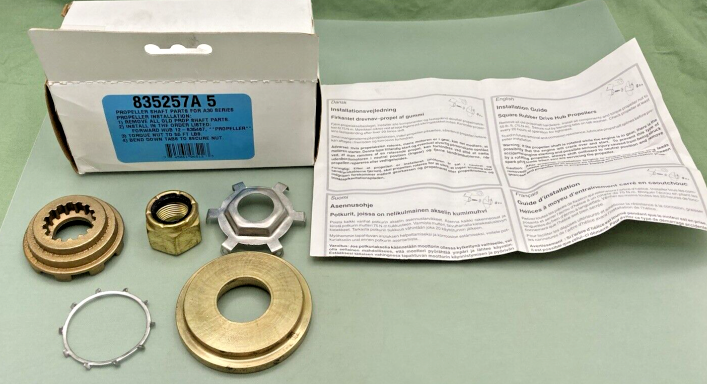 NEW GENUINE MERCURY QUICKSILVER 835257A 5 PROPELLER SHAFT PARTS FOR A30 SERIES