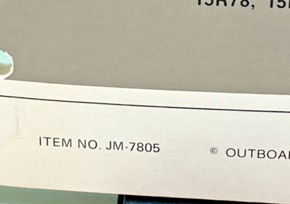 JOHNSON OUTBOARDS JM-7804, JM-7805 SERVICE MANUAL SET 1978