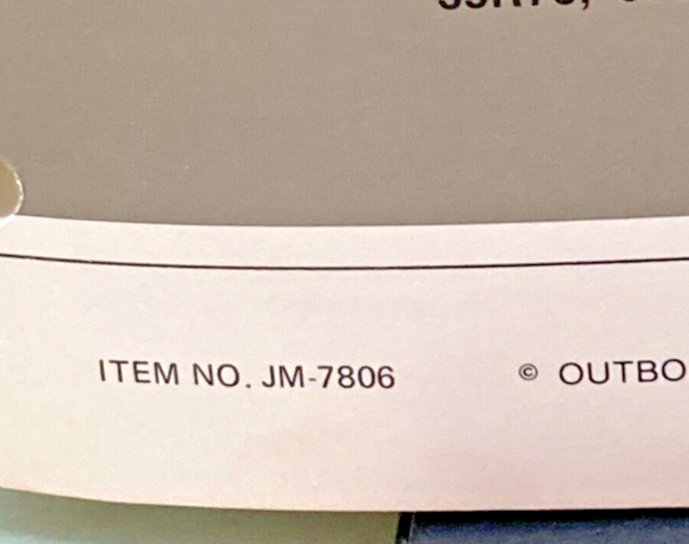JOHNSON OUTBOARDS JM-7806, JM-7807 SERVICE MANUAL SET 1978