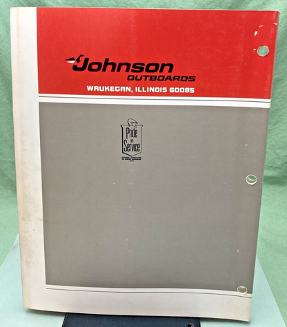 JOHNSON OUTBOARDS JM-7806, JM-7807 SERVICE MANUAL SET 1978