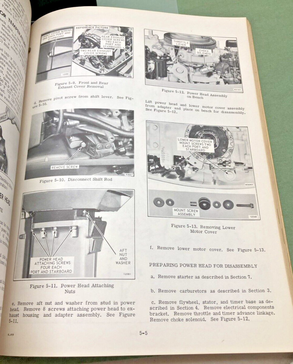 JOHNSON OUTBOARDS JM-7806, JM-7807 SERVICE MANUAL SET 1978
