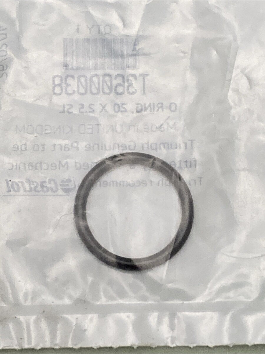 NEW GENUINE TRIUMPH T3600038 O Ring, 20 X 2.5