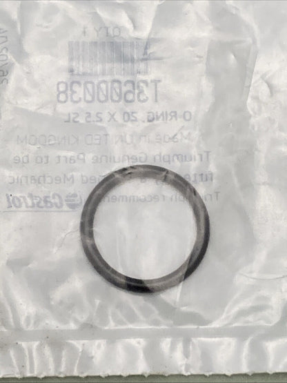 NEW GENUINE TRIUMPH T3600038 O Ring, 20 X 2.5