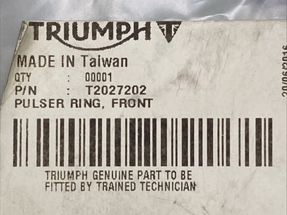 NEW GENUINE TRIUMPH T2027202 Pulser Ring, Front