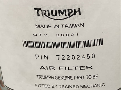 NEW GENUINE TRIUMPH T2202450 Filter, Air